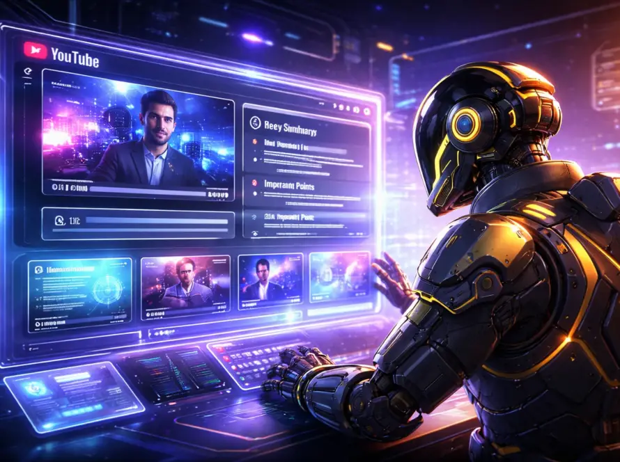 Tools AI Ringkas Video YouTube Jadi Tren 2026