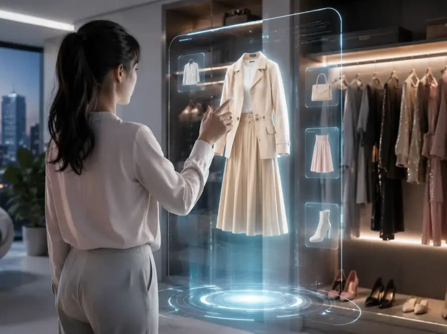 AI Wardrobe Ubah Fashion Digital Modern