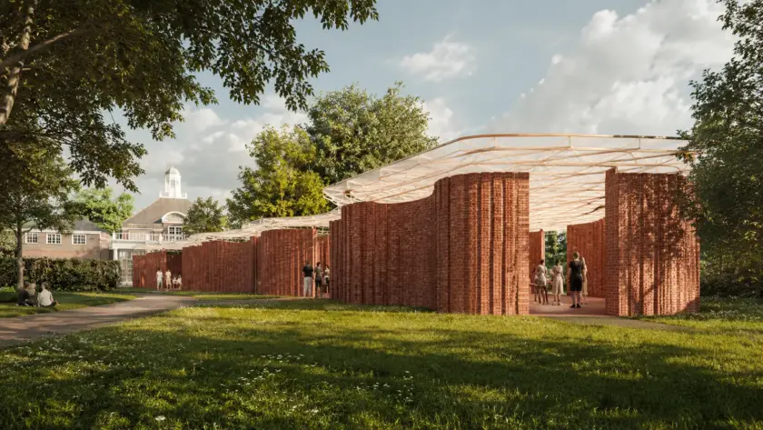 Serpentine Pavilion 2026 dan Visual Bata