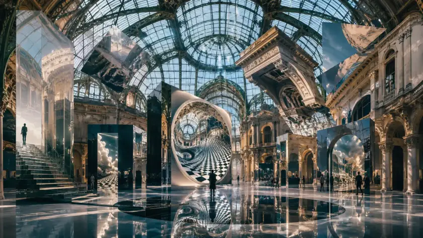 Grand Palais Jadi Lab Ilusi Visual Modern