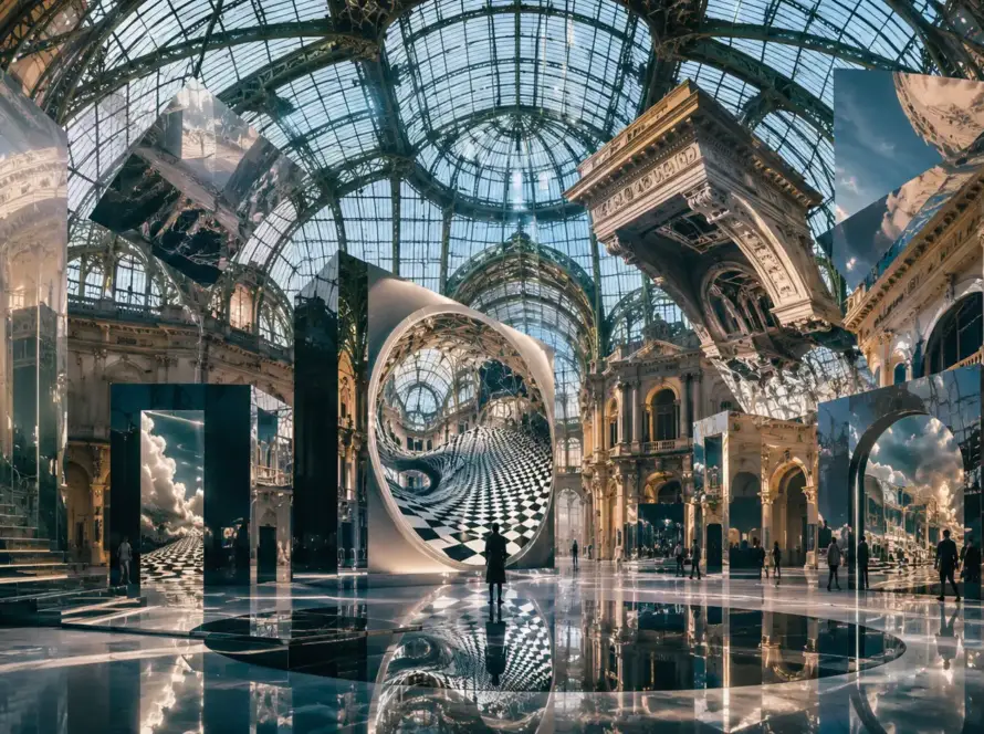 Grand Palais Jadi Lab Ilusi Visual Modern
