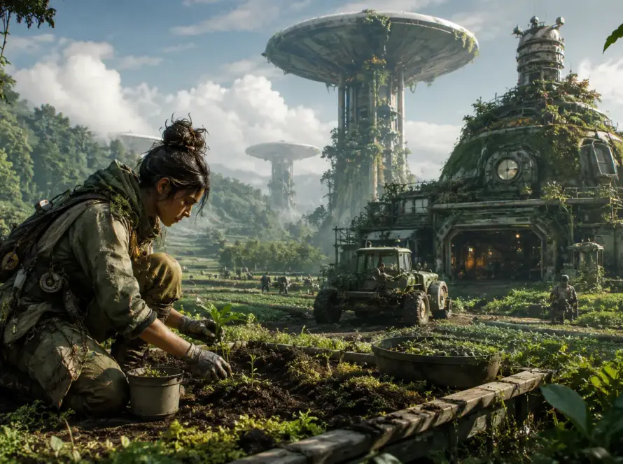 Soilpunk Tractor Beam Bawa Sci-Fi Turun ke Bumi