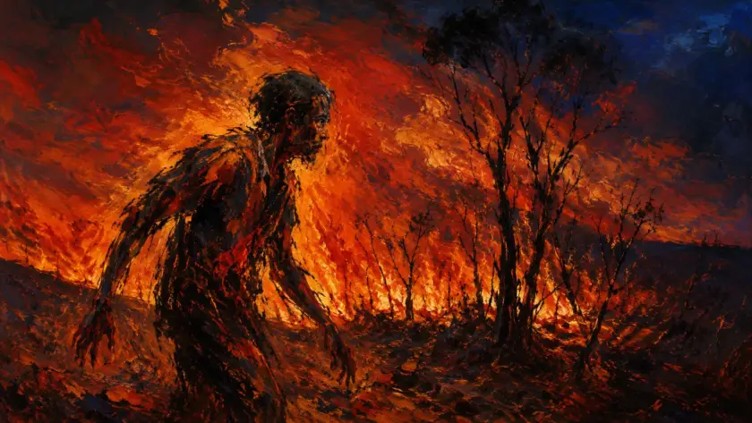 Arthur Boyd Menyalakan Horor dalam Lukisan Api