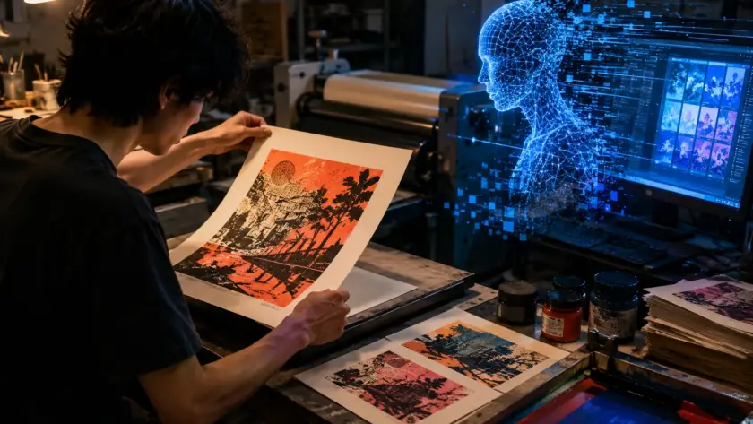 Seni Cetak Indie Melawan Gelombang Gambar AI