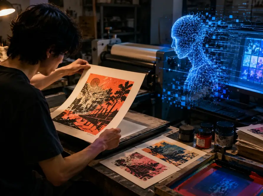 Seni Cetak Indie Melawan Gelombang Gambar AI